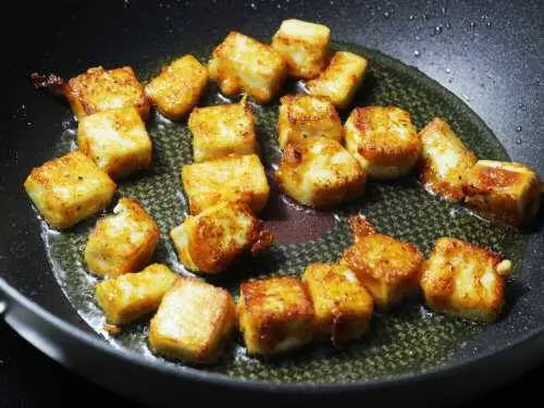 golden fried paneer