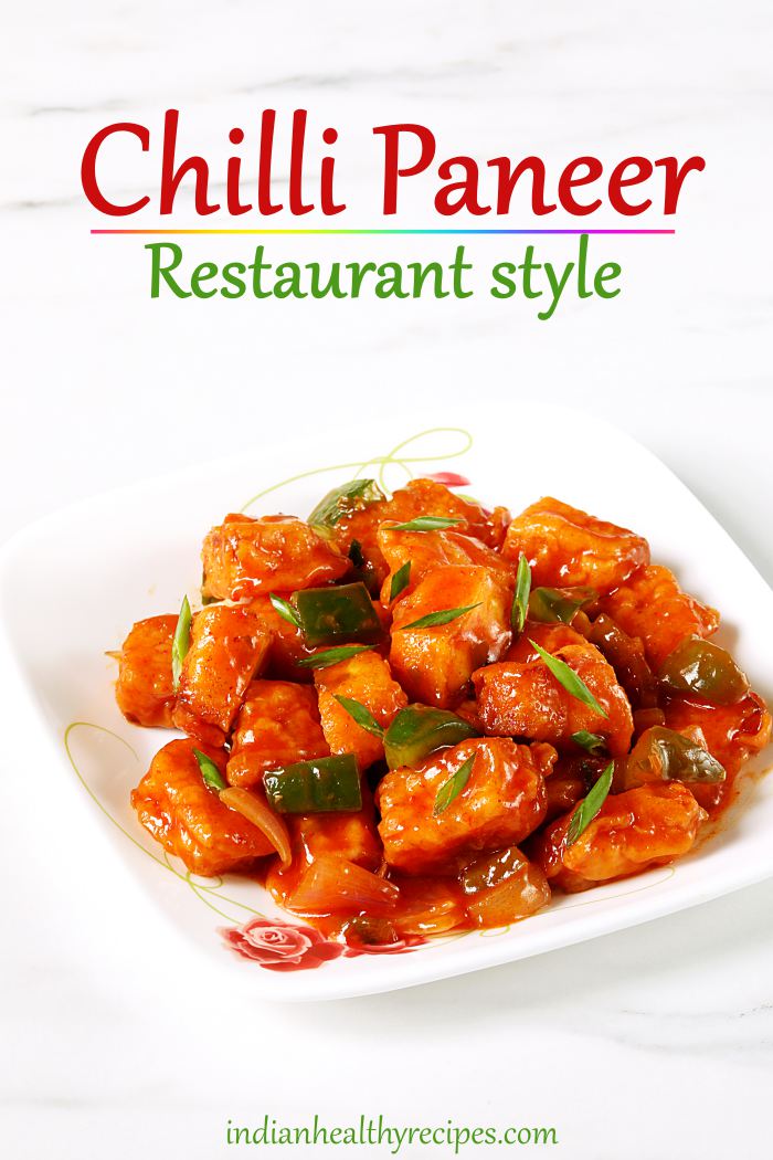 Chilli Paneer Recipe Restaurant Style Dry Gravy Swasthi S Recipes