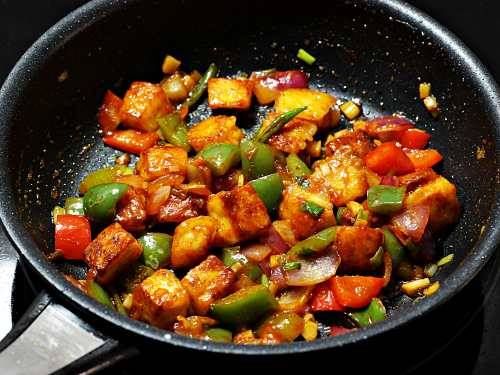 Chilli Paneer Recipe  Dry   Gravy    Swasthi s Recipes - 33