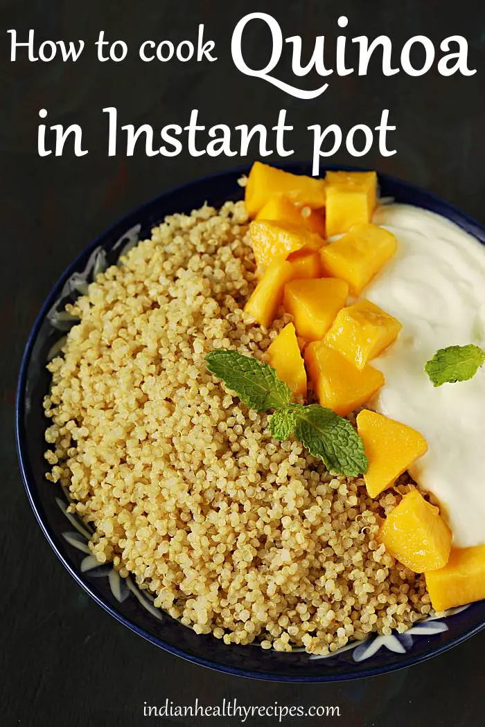 How to cook quinoa in instant pot