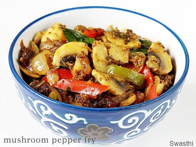 mushroom pepper fry