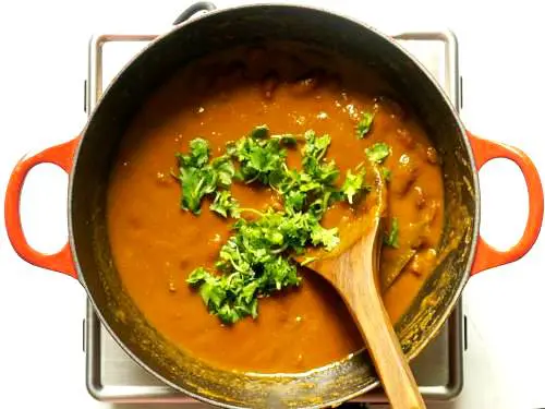adding cilantro