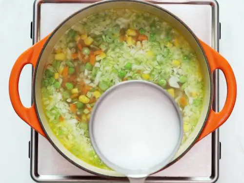 adding starch to vegetable soup