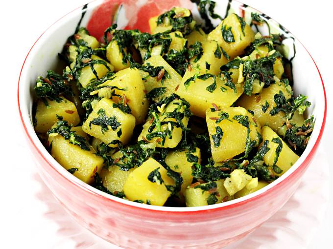 Aloo Methi Recipe   Swasthi s Recipes - 87