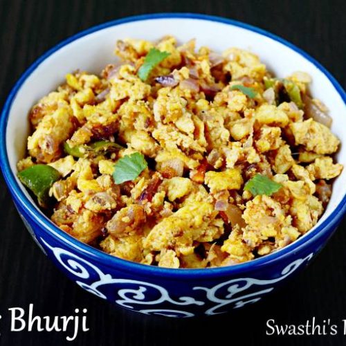 Egg bhurji recipe Anda bhurji Swasthi's Recipes