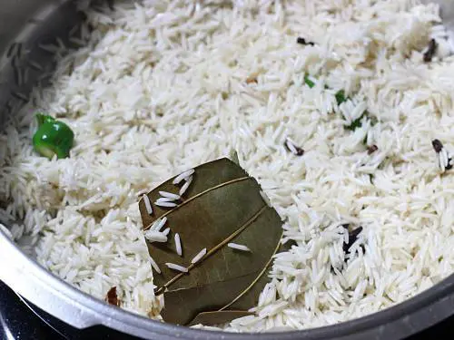 basmati rice with spices and ghee