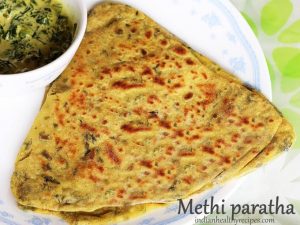 Methi Paratha Recipe - Swasthi's Recipes