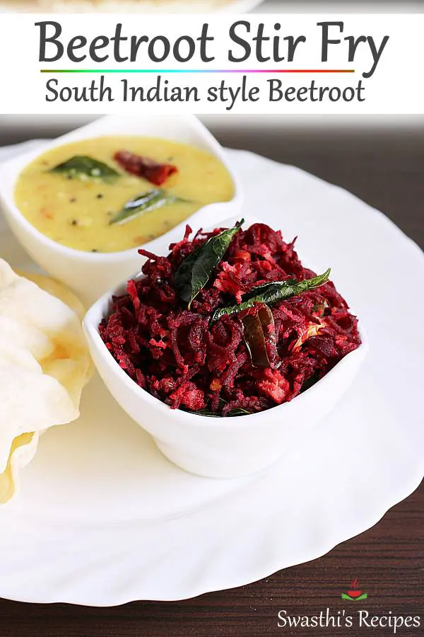 Beetroot curry (Beetroot sabzi)