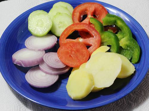 prepare veggies for bombay sandwich