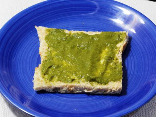 smear chutney on the bread