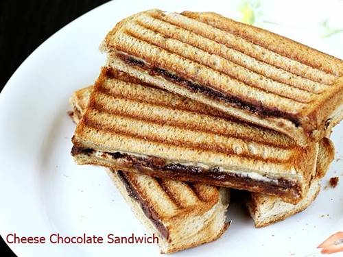 cheese chocolate sandwich