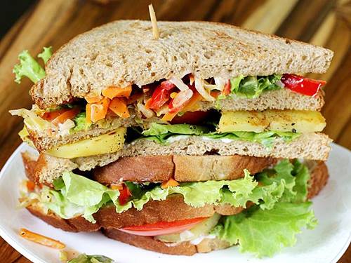 veg club sandwich