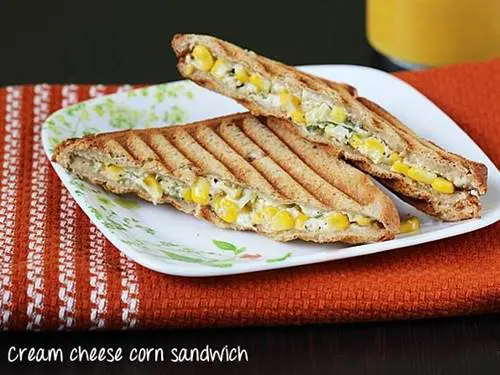 corn cheese sandwich