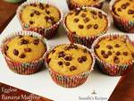 eggless banana muffins recipe