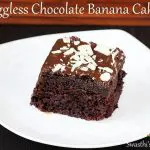 eggless chocolate banana cake