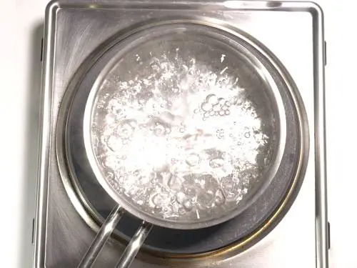 boiling water