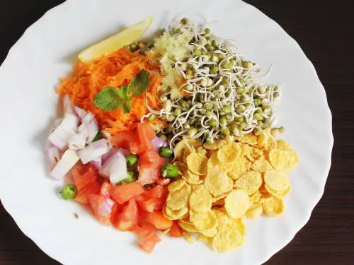 Ingredients I used for sprouts salad