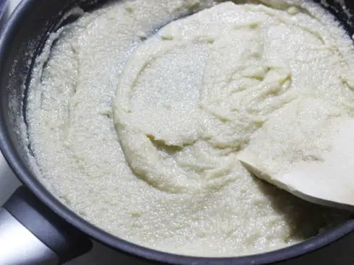 cooking badam burfi mixture
