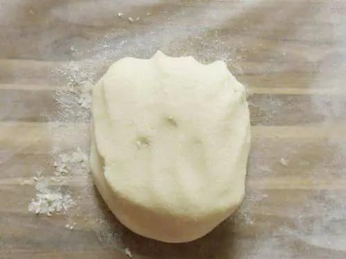 kneading badam katli mixture