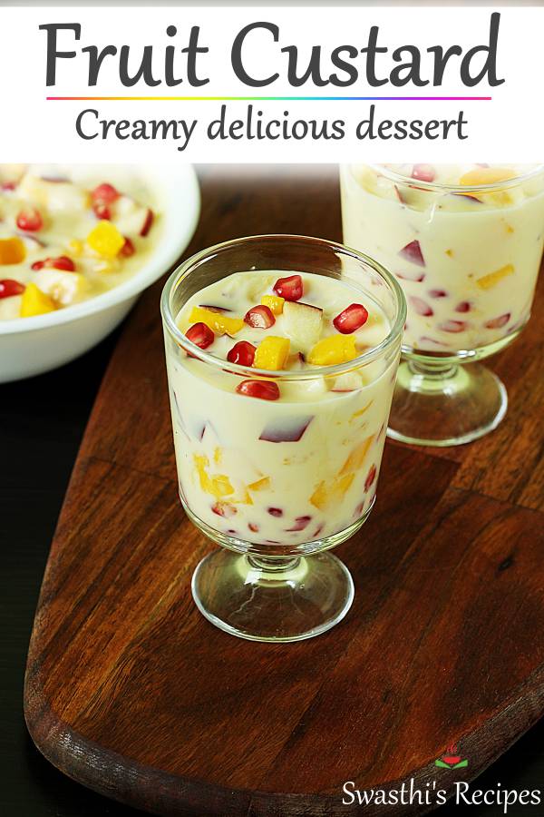 Fruit custard recipe