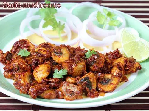 garlic mushrooms for indian dinner recipes