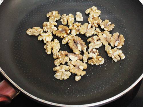 toasting walnuts