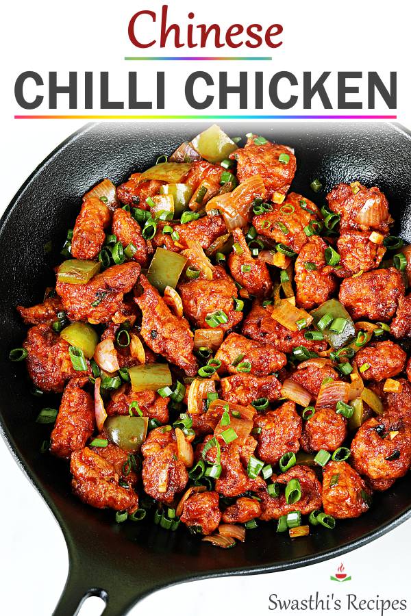 Chilli Chicken Recipe How To Make Chilli Chicken Swasthi S Recipes