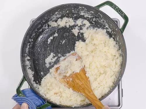 cooking coconut mixture