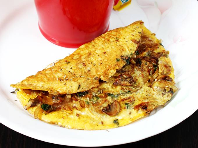 mushroom omelette