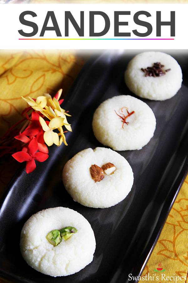 Sandesh Recipe How To Make Bengali Sandesh Swasthi S Recipes