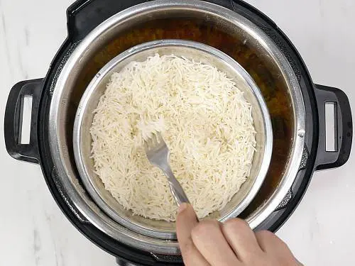 fluff up the rice