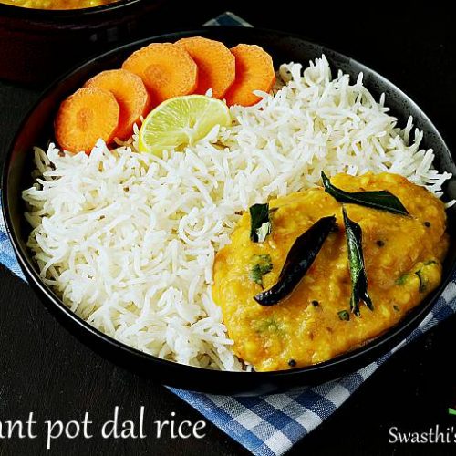 Instant pot dal & rice recipe Swasthi's Recipes