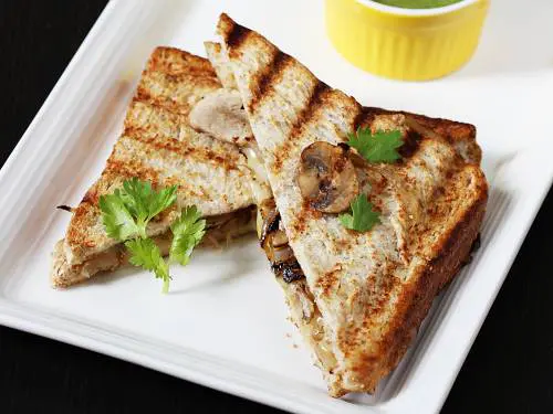 grilled mushroom sandwich