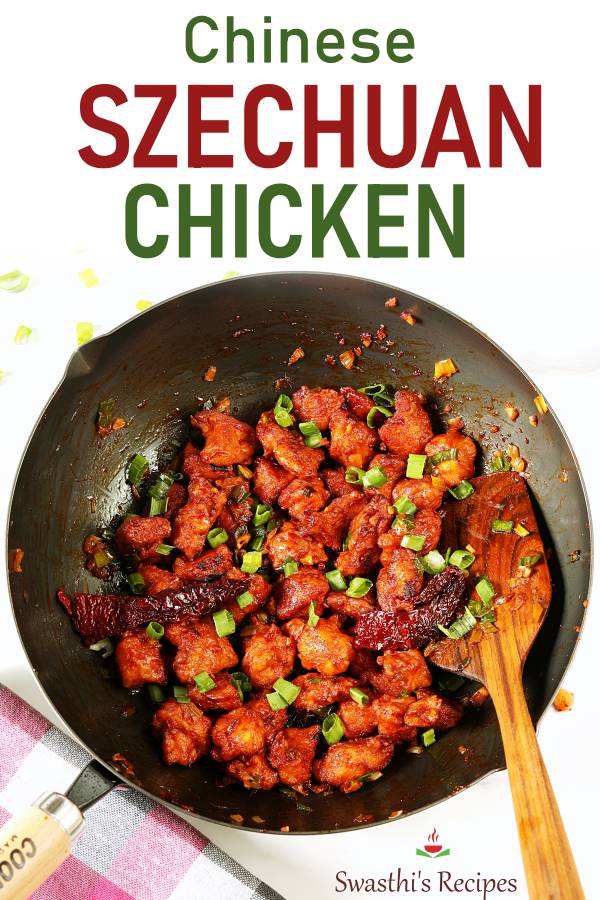 Szechuan chicken (Schezwan chicken) Swasthi's Recipes