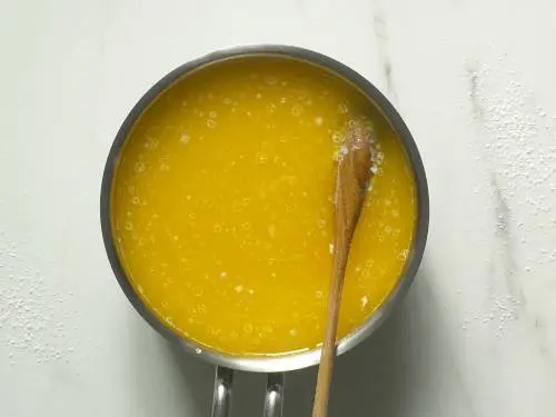 mixing together wet ingredients