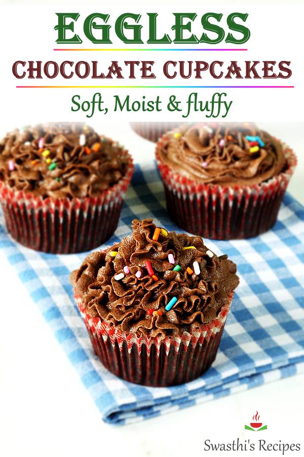 Eggless cupcakes recipe