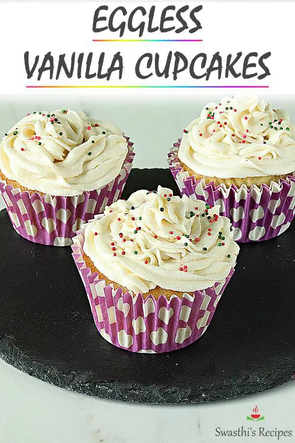 eggless vanilla cupcake recipe