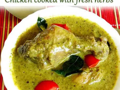 green chicken hariyali chicken