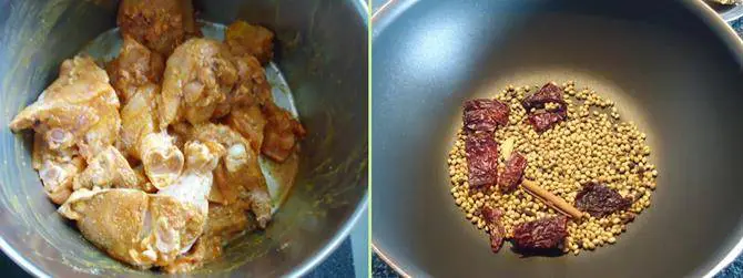 marinate with spice powders