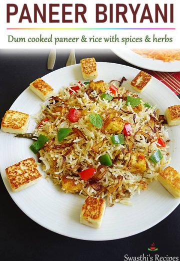 dum paneer biryani