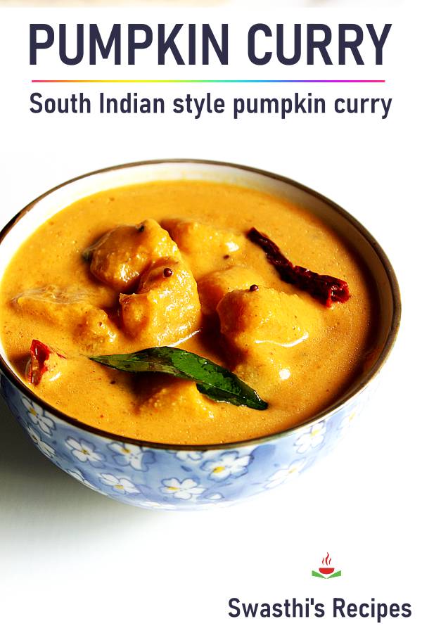 Pumpkin Curry Recipe Pumpkin Kootu Swasthi S Recipes