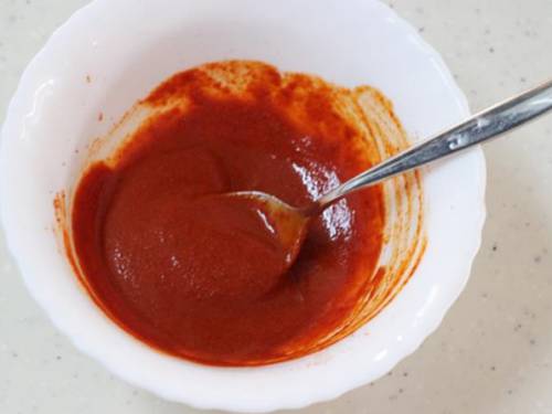 red chilli paste in a bowl