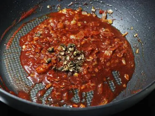 adding sichuan pepper corn