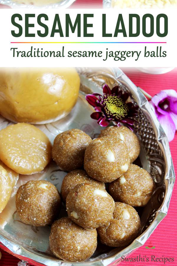 Til ke laddu  sesame seeds ladoo    Swasthi s Recipes - 81