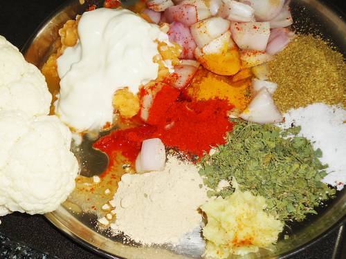 adding ingredients for marinade to a bowl