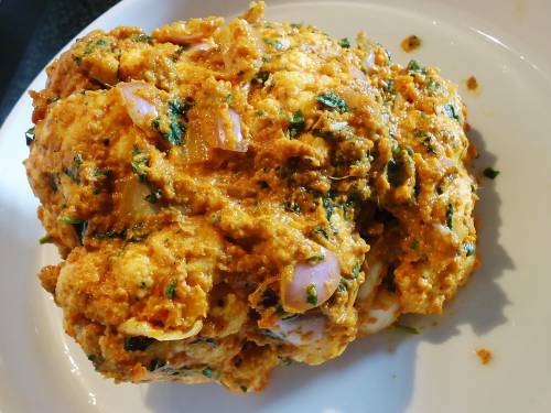 Marinate cauliflower