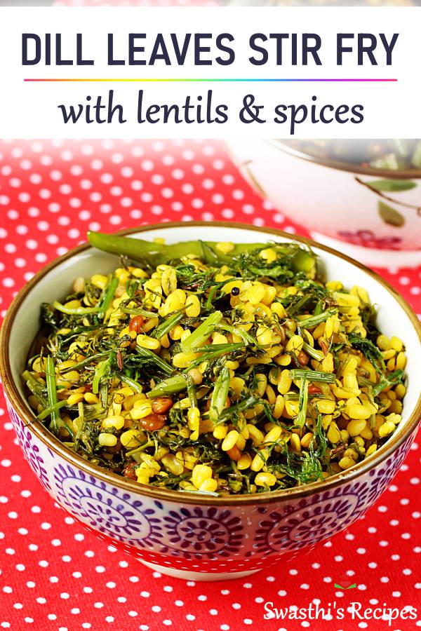 Dill leaves recipe