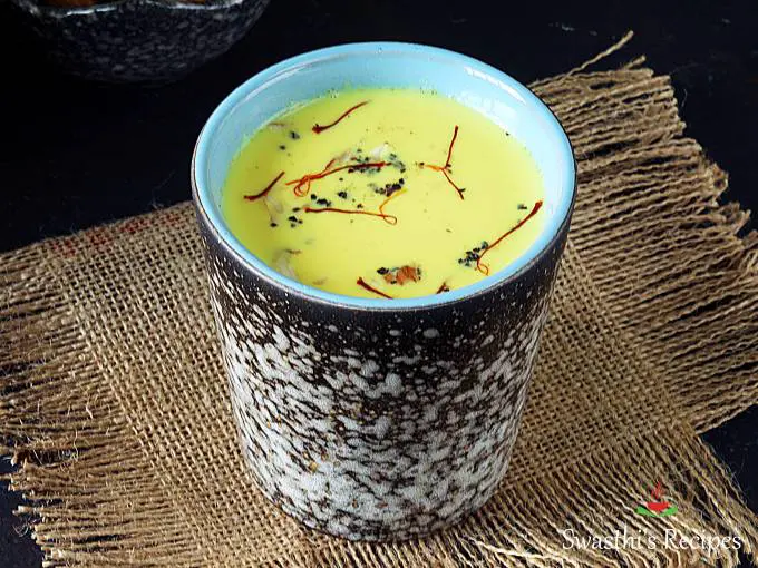 badam milk recipe