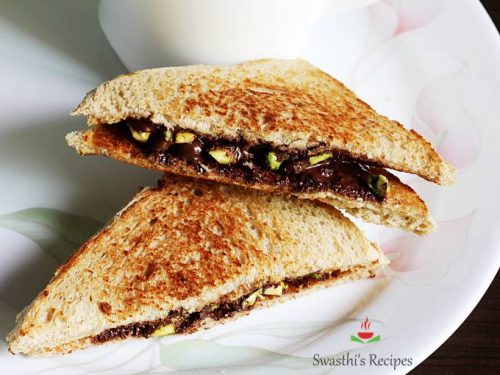 Chocolate sandwich recipe - Swasthi's 