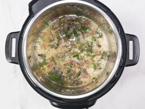 deglazing the instant pot 